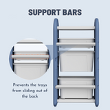 Lovely Baby Storage Rack With 7 Boxes - Blue