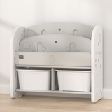 Lovely Baby - Storage Rack W/ Book Shelf - Grey