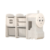Lovely Baby Small Train Storage Rack With Boxes - White