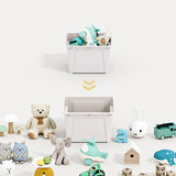 Lovely Baby Whale Storage Rack With 3 Boxes - White