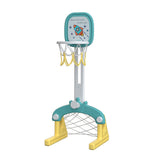 Lovely Baby Basketball Stand With Football Goal - Green & Yellow