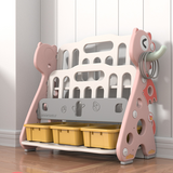 Lovely Baby Dinosaur Bookshelf with Toy Rack