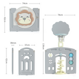 Lovely Baby Kids Playpen Lion With Basketball Hoop - 16pcs