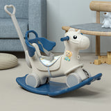 Lovely Baby 2-In-1 Rocking Horse & Ride On - Blue