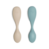 Citron Silicone Feeding Spoon Set of 2 Short - Boat & Swan
