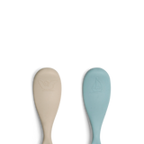 Citron Silicone Feeding Spoon Set of 2 Short - Boat & Swan