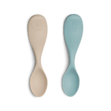 Citron Silicone Feeding Spoon Set of 2 Short - Boat & Swan