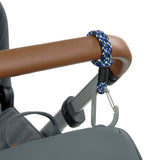 Lassig Stroller Hooks Cord 2pcs - Black / Blue / Vanilla