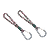 Lassig Stroller Hooks Cord 2pcs - Green / Lavender / Deep Red