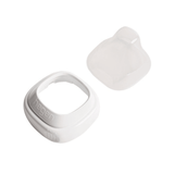 Hegen PCTO Collar and Transparent Cover for Feeding Bottle - White