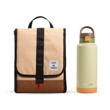 Eazy Kids Vacuum Insulated Water Bottle With Lunch Bag - Refresh, 950ml Green