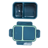 Nova Kids 2 Compartment Bento Lunch Box With Water Bottle - Astronaut Green
