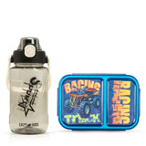 Nova Kids 2 Compartment Bento Lunch Box With Water Bottle - Racer Blue