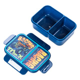 Nova Kids 2 Compartment Bento Lunch Box With Water Bottle - Racer Blue