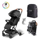 Teknum SLD Stroller Manhattan With Diaper Bag Bundle - Black