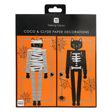 Talking Tables Calamity Coco Cat Skeleton Decorations - Pack of 2