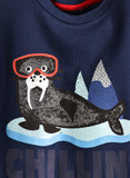 Jam Boys Chillin Walrus Graphic Long-Sleeve Tee