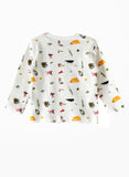 Jam Boys Camping Adventure Print Long-Sleeve Top