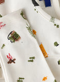 Jam Boys Camping Adventure Print Long-Sleeve Top