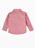 Jam Boys Gingham Checkered Shirt - Pink & White