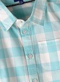 Jam Boys Light Blue and White Checkered Shirt