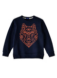 Jam Boys Geometric Wolf Graphic Sweatshirt
