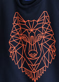 Jam Boys Geometric Wolf Graphic Sweatshirt