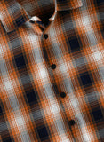 Jam Boys Plaid Shirt - Orange & Black