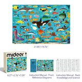 Mideer Mideer - Let's Learn Educational Puzzle 126pcs - Ocean Trip