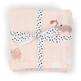 Done By Deer Burp Cloth 2-Pack Playground - Powder