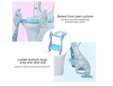 Pikkaboo EasyGo+ Potty Training Seat with Step Ladder - Blue Giraffe