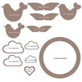 Chalk & Chuckles Yarn birds Craft Kit