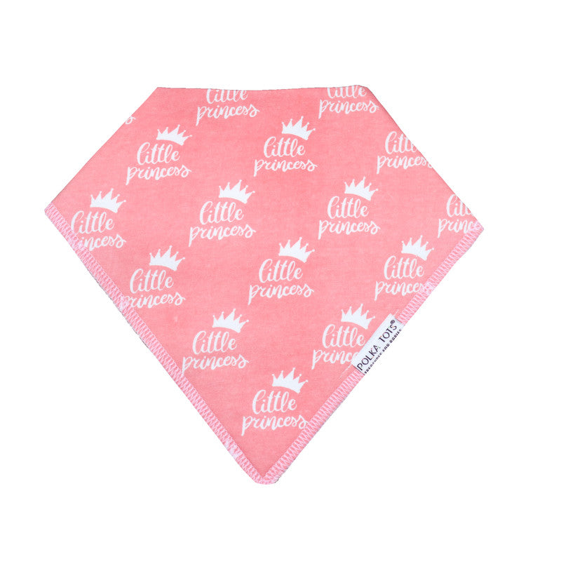 Polka Tots Bandana Bib - Little Princess - Laadlee