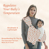 Polka Tots Ring Sling Baby Carrier - Cream Watermelon - Laadlee