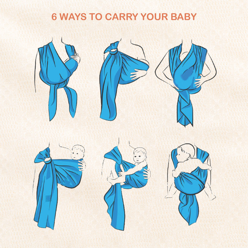 Polka Tots Ring Sling Baby Carrier - Pink Flower - Laadlee