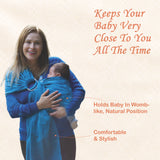 Polka Tots Ring Sling Baby Carrier - Pink Flower - Laadlee