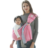 Polka Tots Ring Sling Baby Carrier - Pink Flower - Laadlee