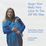 Polka Tots Ring Sling Baby Carrier - White Star - Laadlee