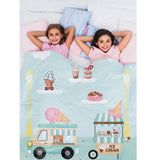 Polka Tots Kids Reversible Comforter Blanket - Ice Cream - Laadlee