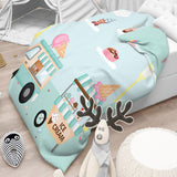 Polka Tots Kids Reversible Comforter Blanket - Ice Cream - Laadlee