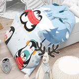 Polka Tots Kids Reversible Comforter Blanket - Penguin - Laadlee