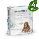 Bloomies Organic Bamboo Baby Diapers for Size 4 (9-14 kg) - 22pcs