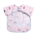 Polka Tots Half Sleeves Bib with Pocket - Cloud - Laadlee