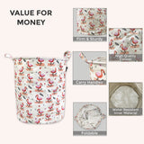 Polka Tots Laundry Bag - Flamingo - Laadlee