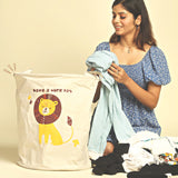 Polka Tots Laundry Bag - Lion - Laadlee