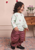 Polka Tots Full Sleeves Rickshaw Embroidery Baby Angrakha with Dhoti - Green - Laadlee