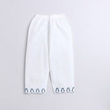 Polka Tots Full Sleeves Night Wear Penguin Kurta Pyjama - Blue - Laadlee