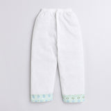 Polka Tots Full Sleeves Baby Night Wear Pineapple Kurta Pyjama - Green - Laadlee