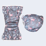 Polka Tots Reusable Swim Diaper - Flamingo - Laadlee