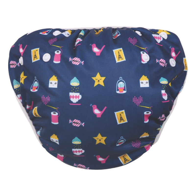 Polka Tots Reusable Swim Diaper - Icons - Laadlee